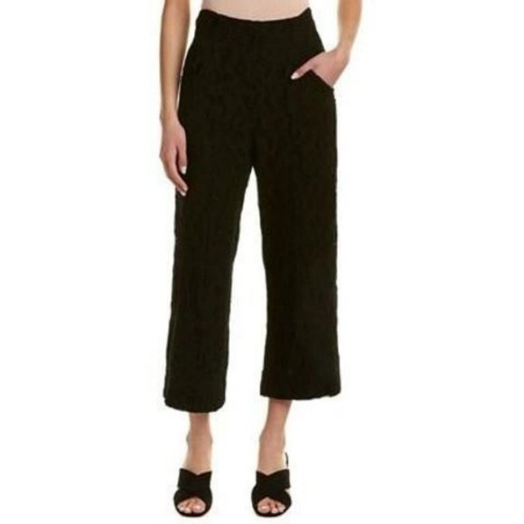 A.L.C. Elie Cropped Lace Pants in Black Size 2 Cotton - Picture 1 of 9